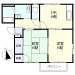 2階角部屋、窓が多く風通しが良い間取りです。(間取)