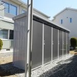スタッドレスタイヤの収納に便利な物置