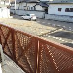 日当たり良好のバルコニー