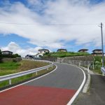 北西側の道路