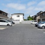 広くて停めやすい駐車場