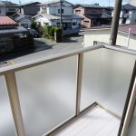 日当たり良好のバルコニー
