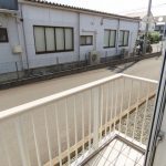 日当たり良好のバルコニー