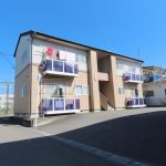 南向きで日当たりの良い建物です。(外観)