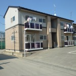 南向きで日当たりの良い建物です。(外観)