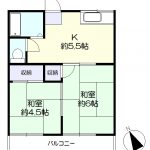和室2部屋(間取)