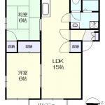 2階角部屋の2LDK(間取)