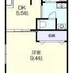 2階角部屋の二面採光(間取)