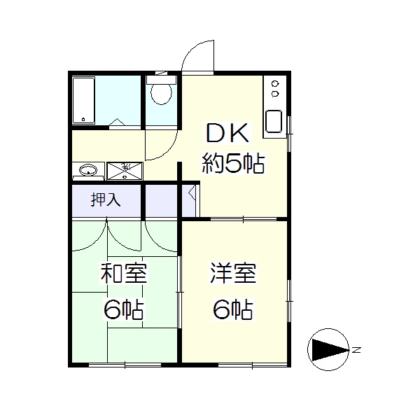 2Ｋの間取りです