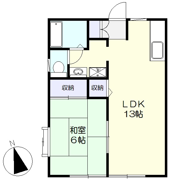 LDK13帖の広々した間取(間取) LDK13帖の広々した間取(間取)