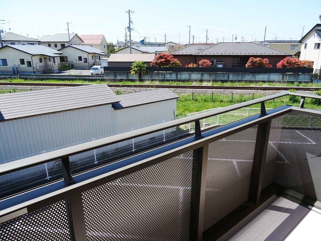 日当たり良好のバルコニー