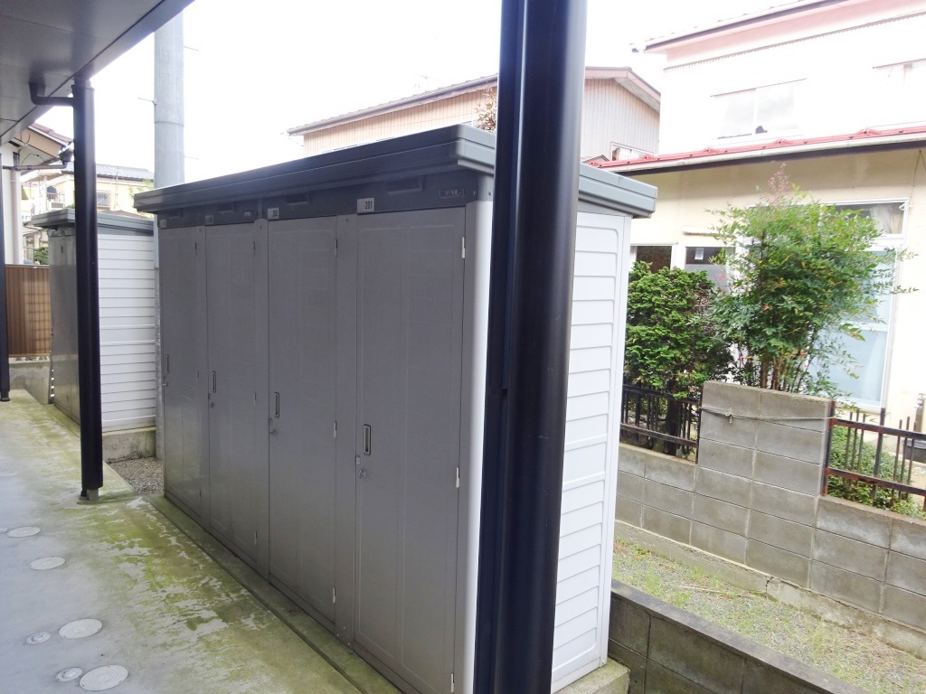 各世帯に物置付き