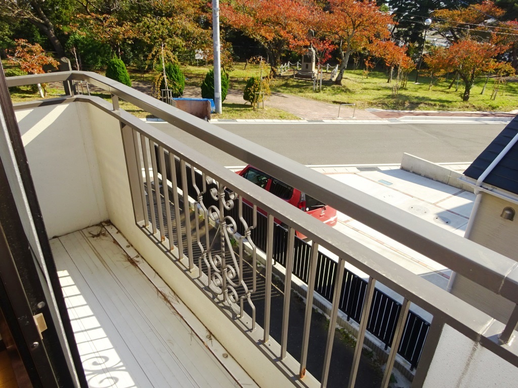 日当たり良好のバルコニー