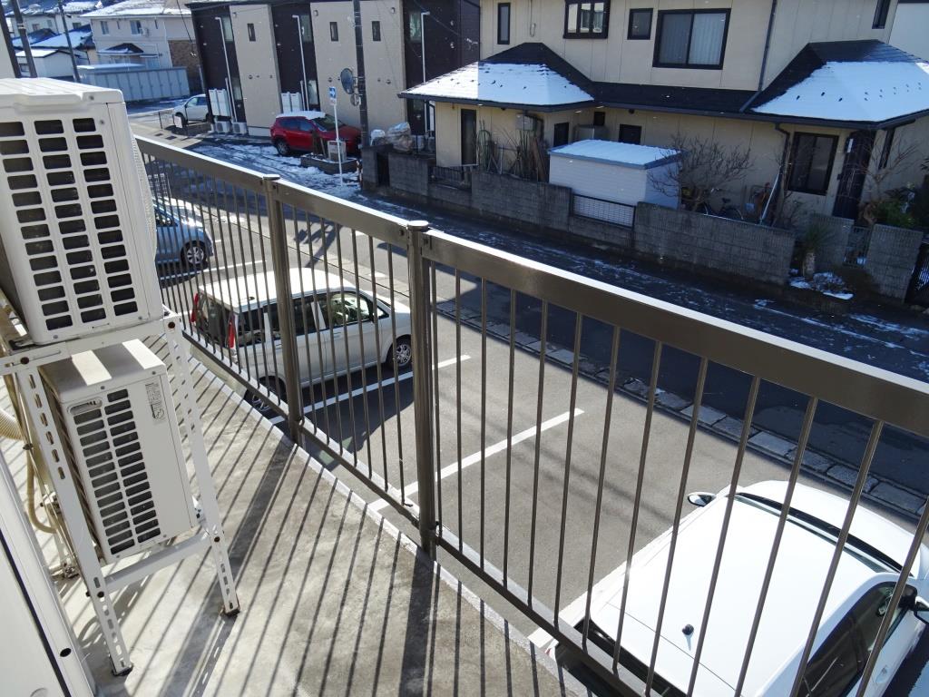 日当たり良好のバルコニー