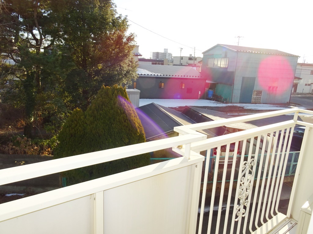 日当たり良好のバルコニー