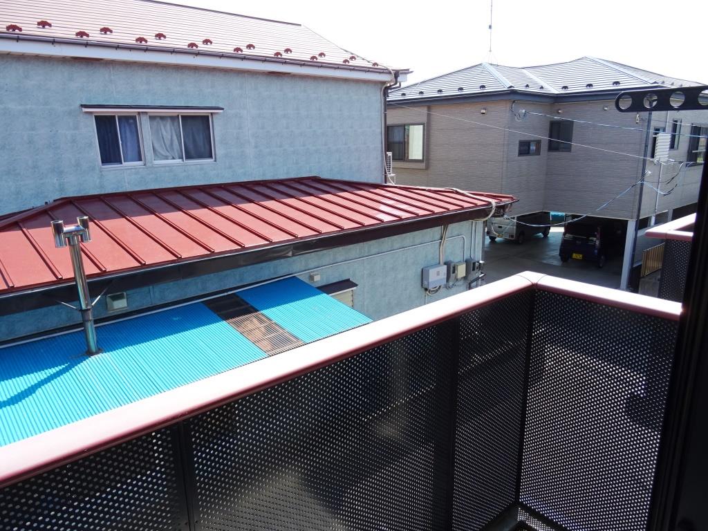 日当たりの良いバルコニー