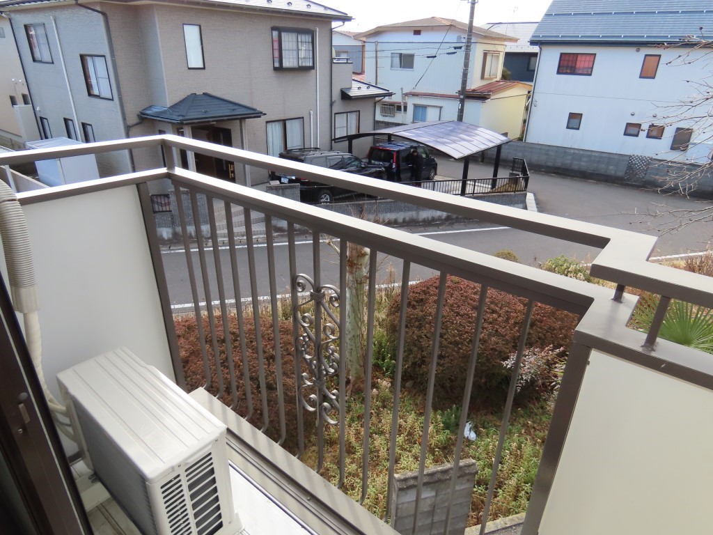 日当たり良好のバルコニー