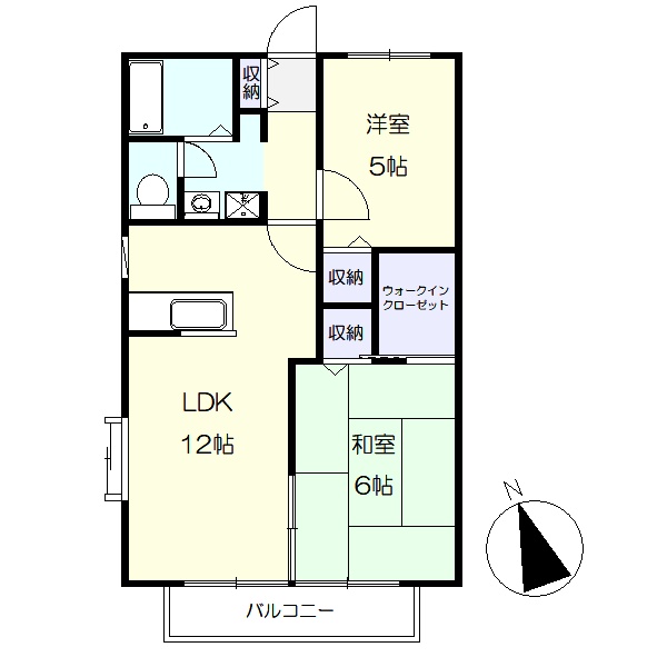 南向きで日当たり良い間取りです。 (間取)