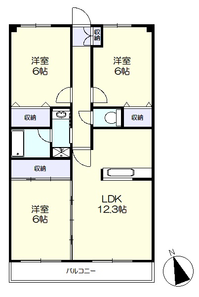広々3LDK(間取)