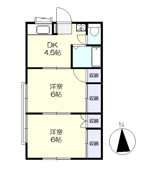 1階角部屋の日当たり良好の室内です。 (間取)