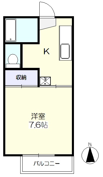 南向き日当たり良好(間取)