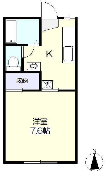 南向き日当たり良好(間取)