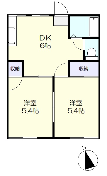 南向きで日当たり良好の間取りです。(間取)