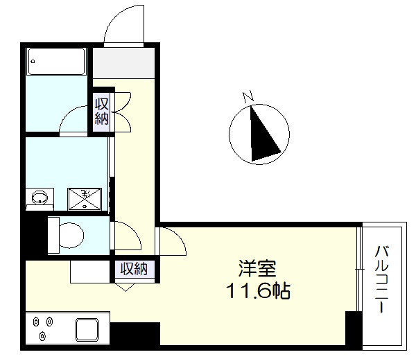 3階角部屋になります。(間取)
