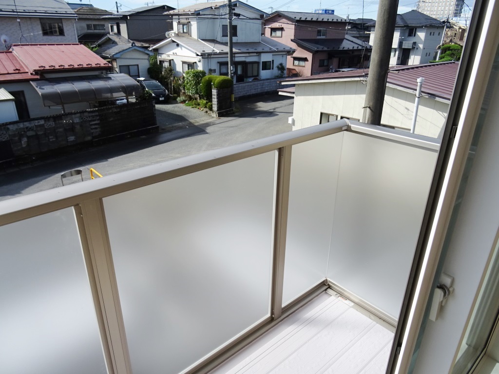 日当たり良好のバルコニー