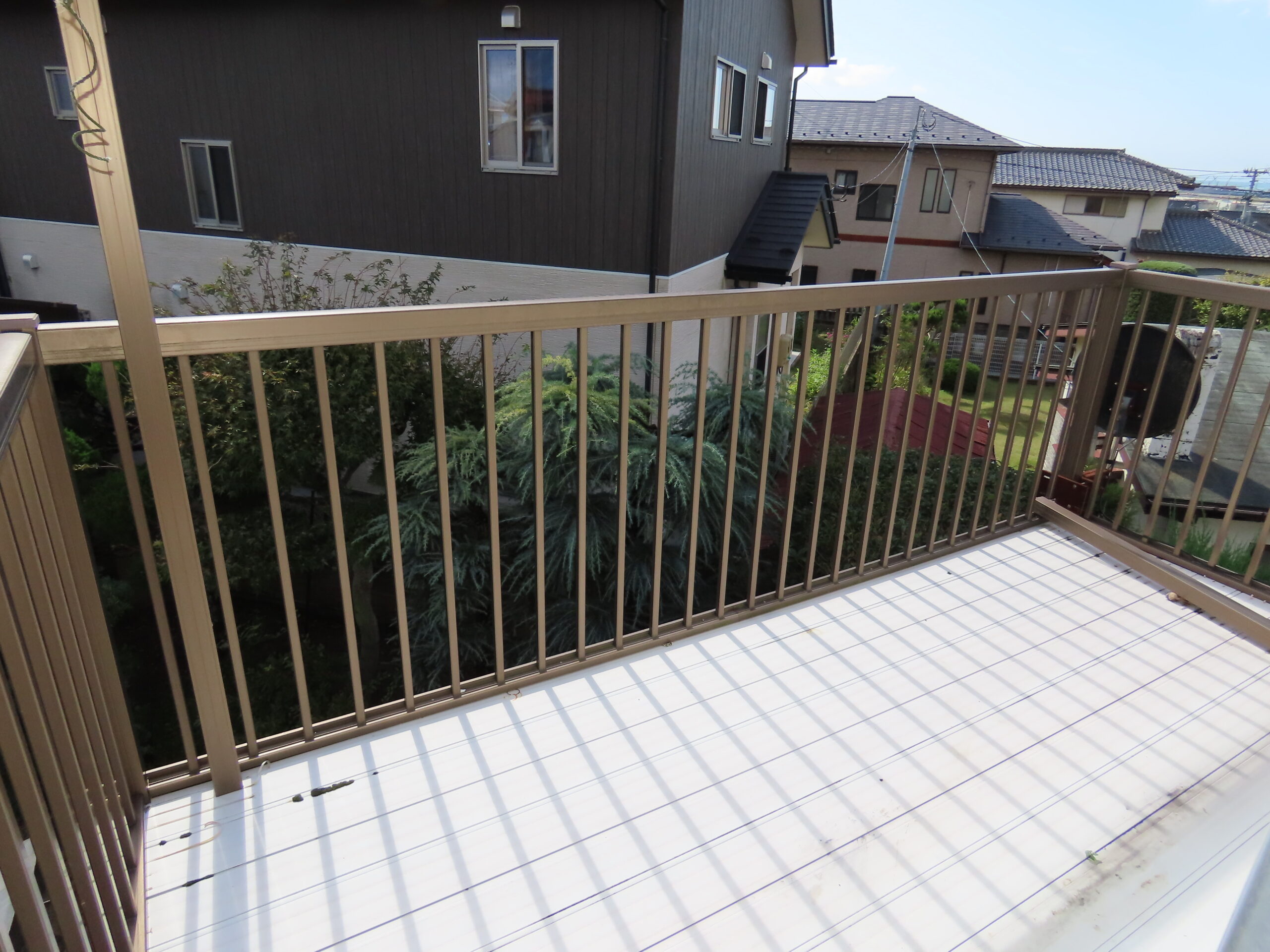 広いバルコニー