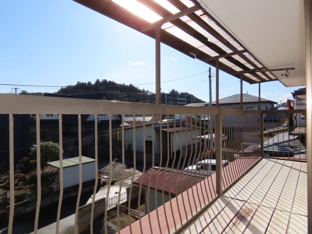 日当たり良好のバルコニー