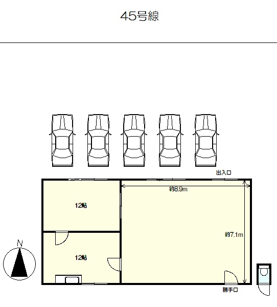 32坪の平屋建て (間取)