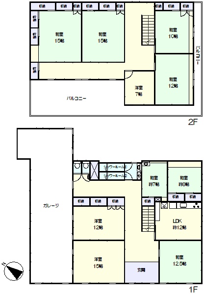 9LDKの大型物件 (間取)